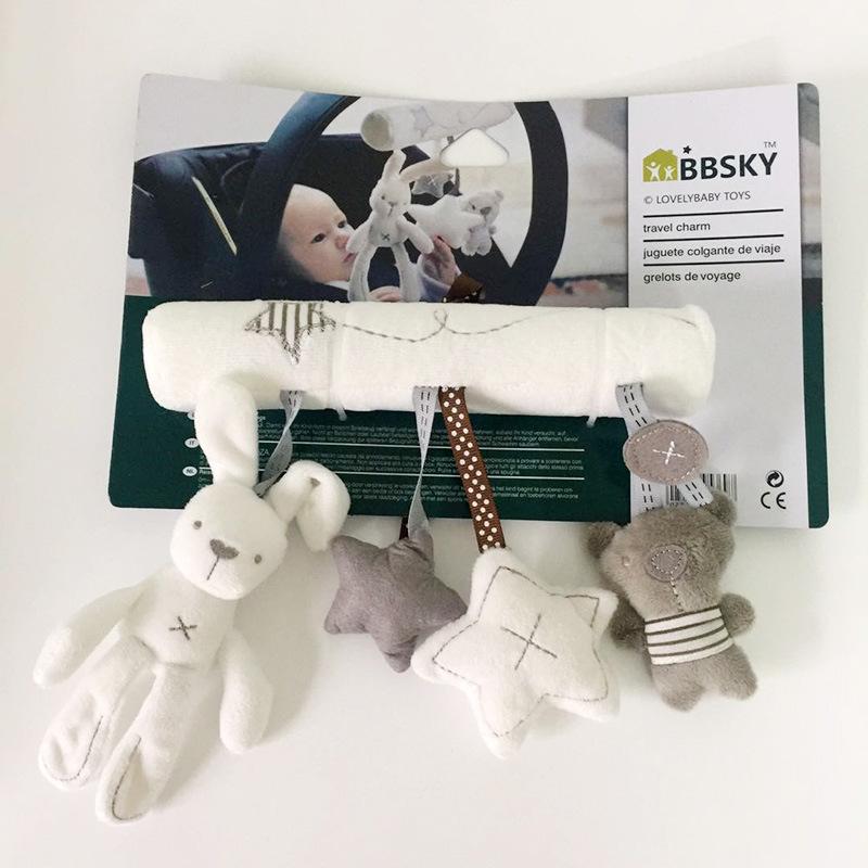 Rassel Bettglocken Kinder Baby Weichspielzeug Entwicklungsspielzeug Tier Handglocken Geschenk