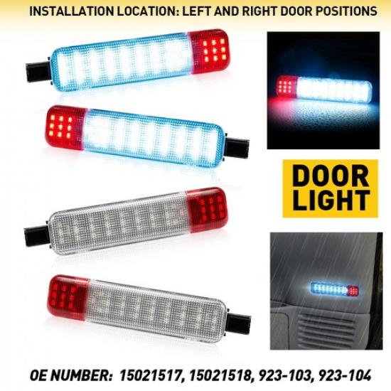 

LED 4PCS Courtesy Door For Light Silverado Chevy Suburban Tahoe Sierra GMC Yukon