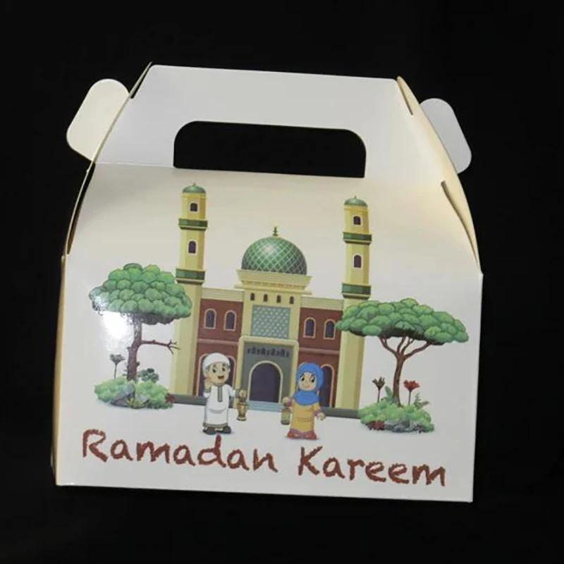 Eid Mubarak Ramadan Kareem criança menino menina chocolate doce caixas de presente muçulmano islâmico Iftar feliz Al-Adha al Fitr decoração de festa