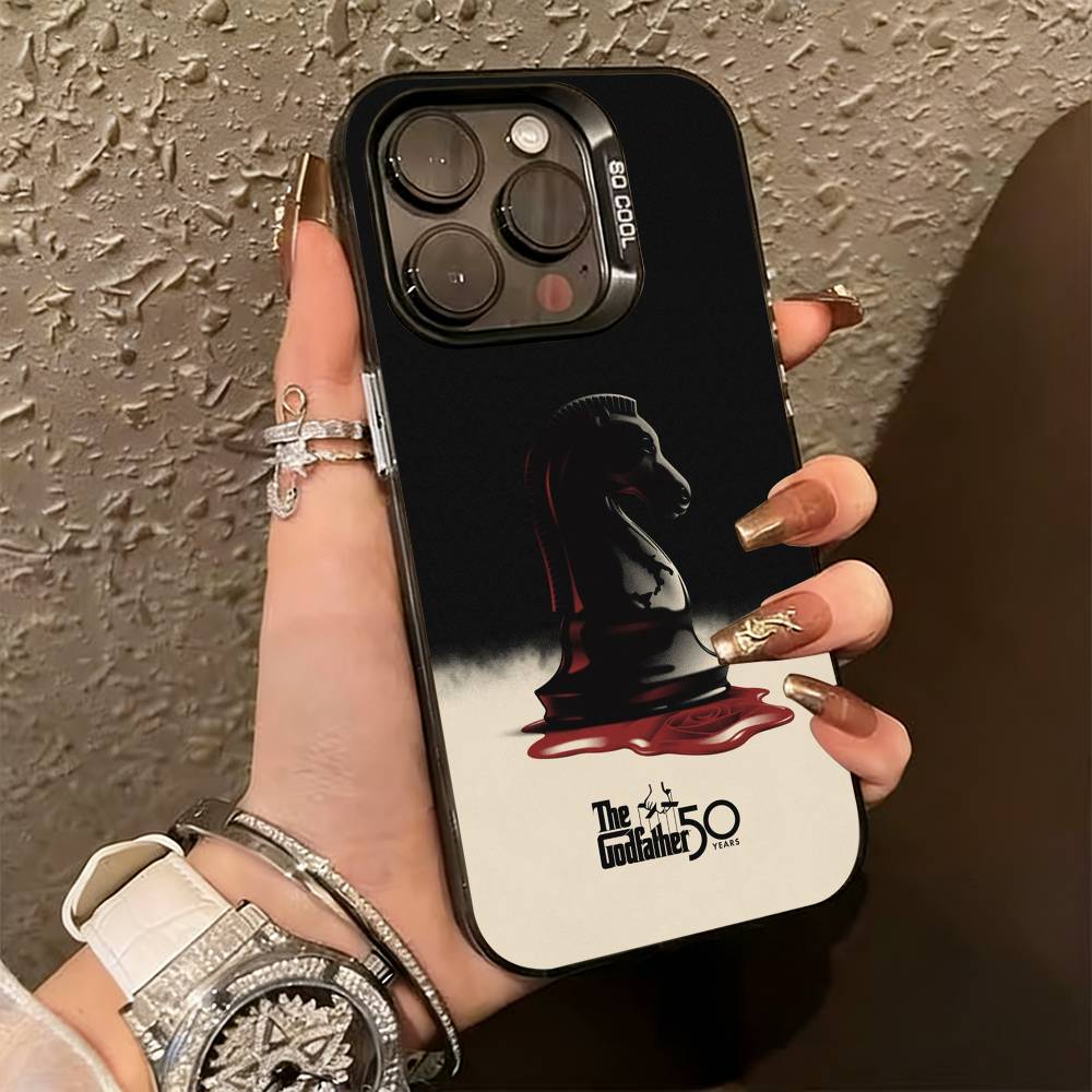 

T-The G-Godfather-R Phone Case For iPhone 17,16,15,14,13,12,11 Plus,Pro Max,XS,Colorful Silver Phone case Funda Cover iPhoneXSMAX