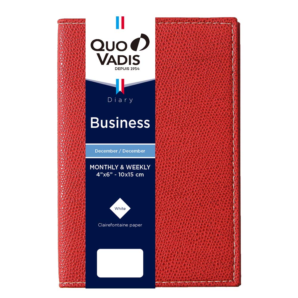

QUOVADIS 2026 Business/Club Diary Weekly Vertical 2025 December Start A6 Hobo 10x15cm red qv00402rd