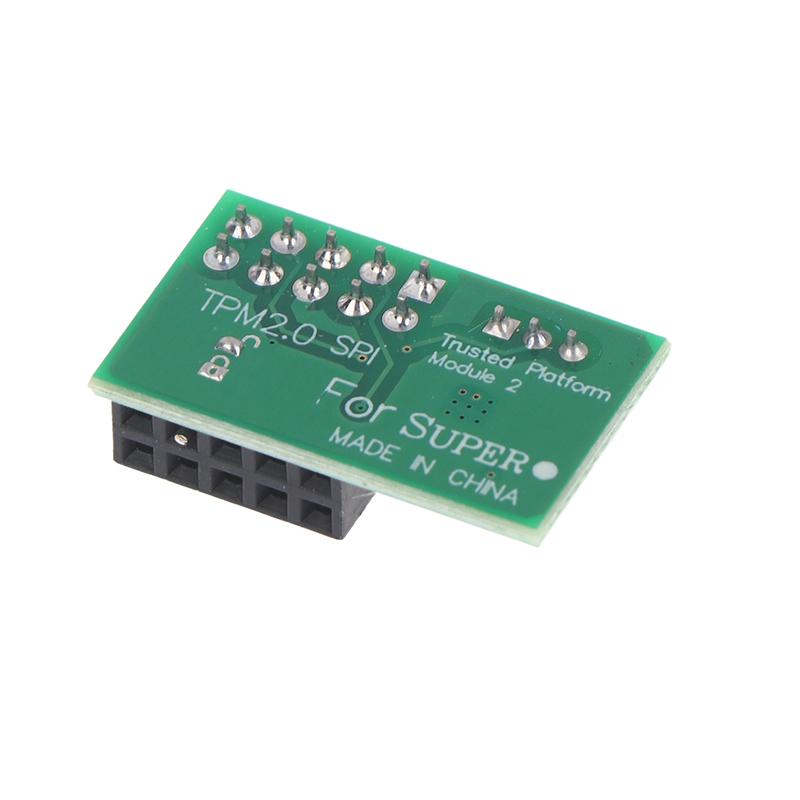 Tpm 2.0 Module Spi Interface Vertical Stable High Safety 9670 Chipset 10Pin Module For Supermicro Aom Tpm 9670V S