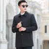 Futing Men's Windproof Autumn Mid-Length Jacket