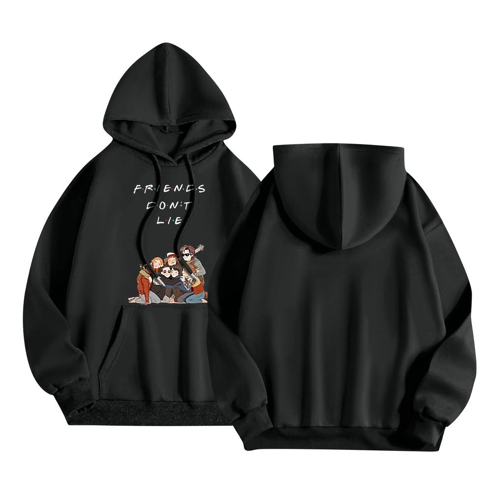 Women's And Men's Unisex Fashion Casual Outfit Sweatsuit Long Sleeve Top Printed Hooded Sweatshirt