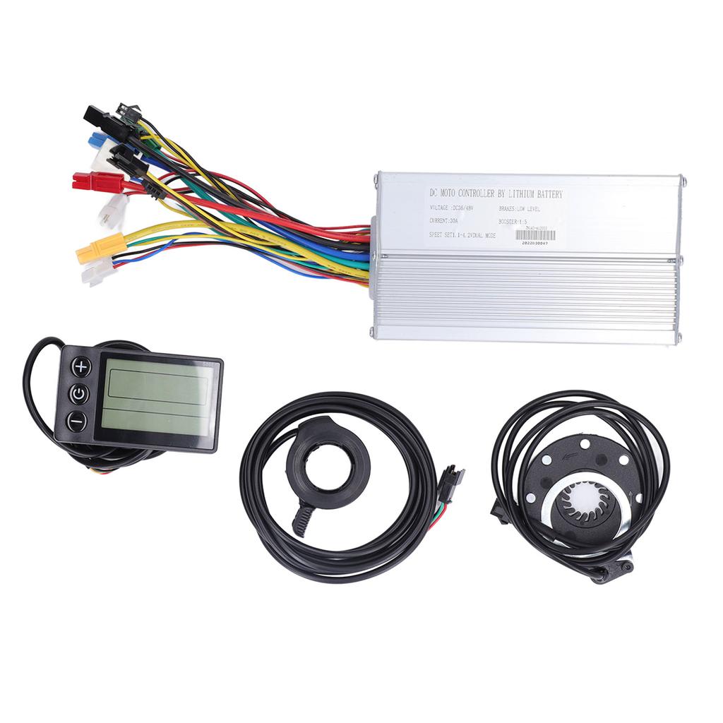 Electric Bike Modified Controller Set with 30A Controller and S866 Display for 1000W Motors