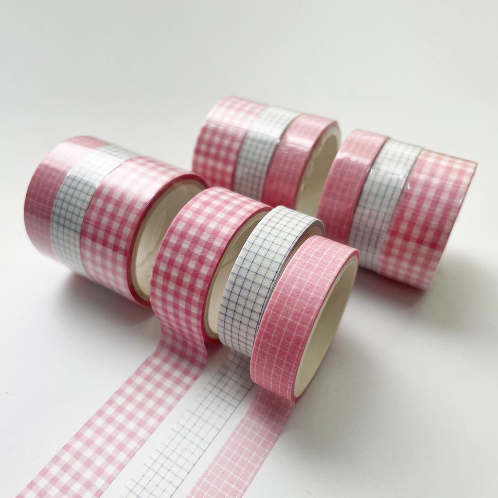 Basic Washi Tape Set 3m Long Creative Masking Tape for Journaling Scrapbooking DIY Decoration Crafts