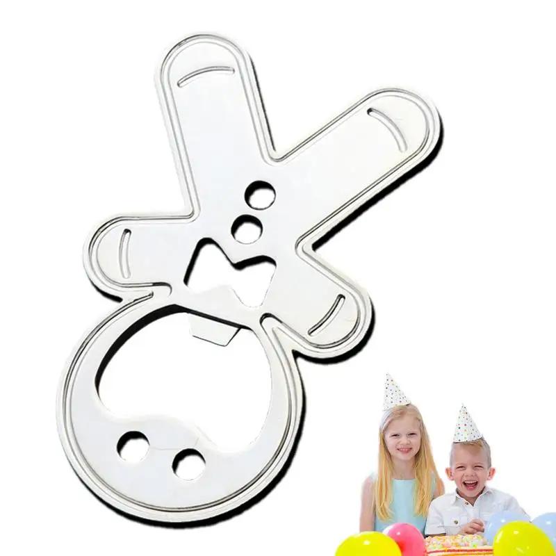 1Pc Magnetic Gingerbread Man Bottle Opener Stainless Steel Bottle Opener Fridge Soda Glass Cap Remover Kitchen Beer Bar Tool
