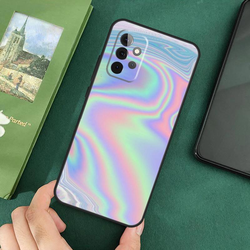 Holographic Iridescence Case For Samsung Galaxy A54 A12 A22 A32 A52 A72 A52S A14 A70 A51 A71 A33 A53 A73 Cover