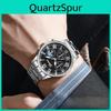 Casual Mens Quartz Watch With Analog And Digital Display For Business And Daily Use