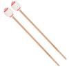 1 Pair Marimba Mallets Portable Maple Handle Wool Ball Sticks Percussion Playing AccessoriesWhite Ball
