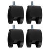 4Pcs 2in Caster Waterproof 360 Degree Rotatable Universal Wheels for Cabinet Trolley