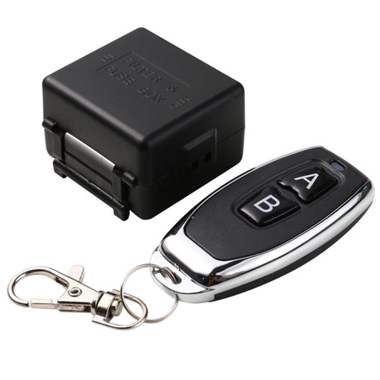 DC12V 1-Channel Wireless Remote Control Switch with 10A Relay, 433M Interlocking A/B Mode