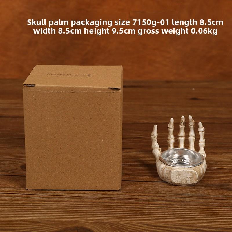 Skull Ornament Cross Halloween Skull Resin Ornament Skull Ghost Festival Tabletop Porch Ornament Decorative Gift Ornament