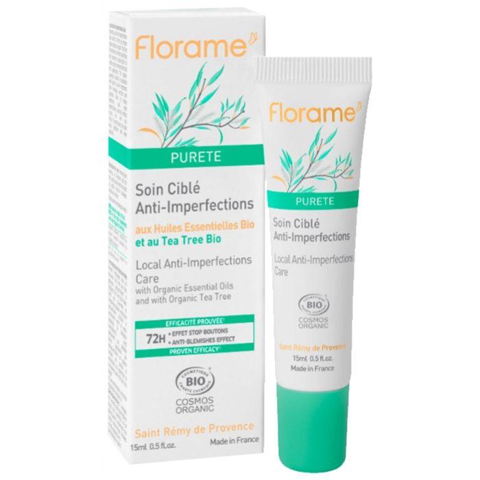 Soin Ciblé Anti-Imperfections - Florame - Bio 15ml - Gel Frais - Tea Tree - Lavande Bio