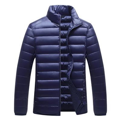 Herren Herbst und Winter Neue Stehkragen Daunen Baumwollkleidung Weiße Entendaunen Kurze Thermojacke Herren