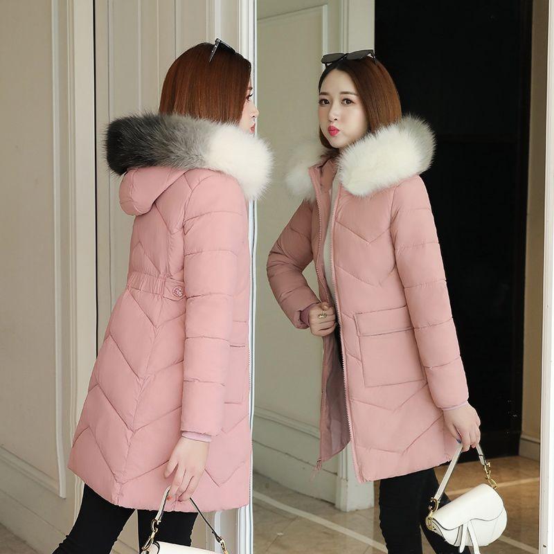 New Product Waist Slimming Mid-length Cotton Coat Women Windproof Warm Thickened Cotton Coat Women