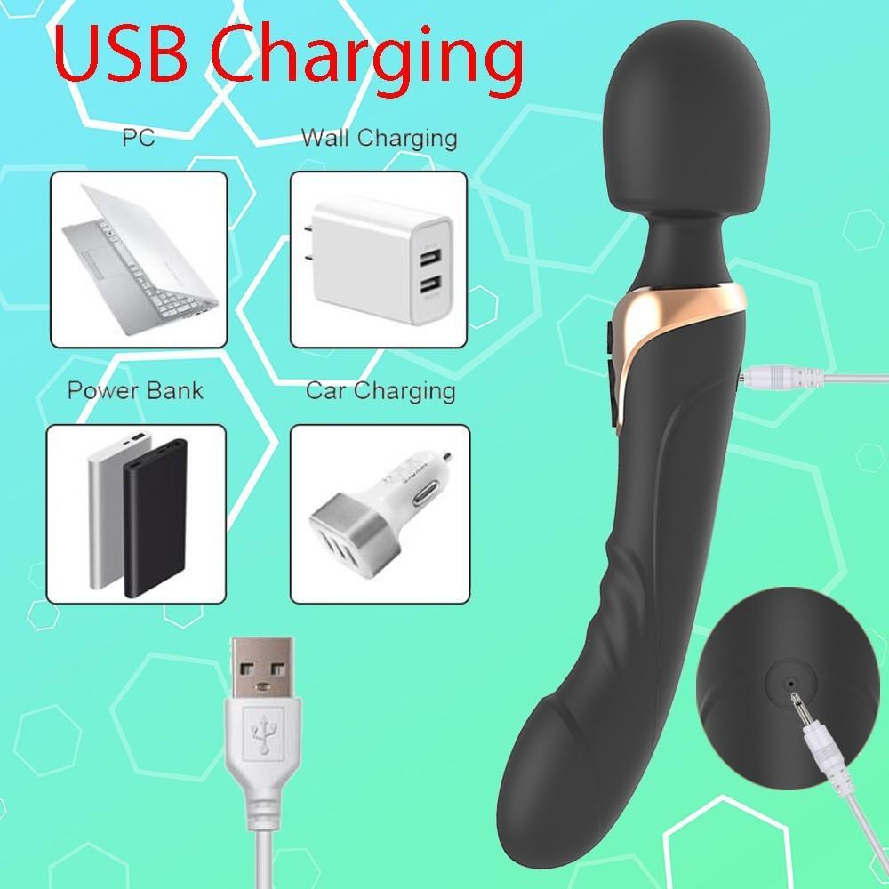 AV Vibrator Dildos Magic Wand for Women 10 Modes Clitoris Stimulator G Spot Vagina Massager Adult Sex Toy