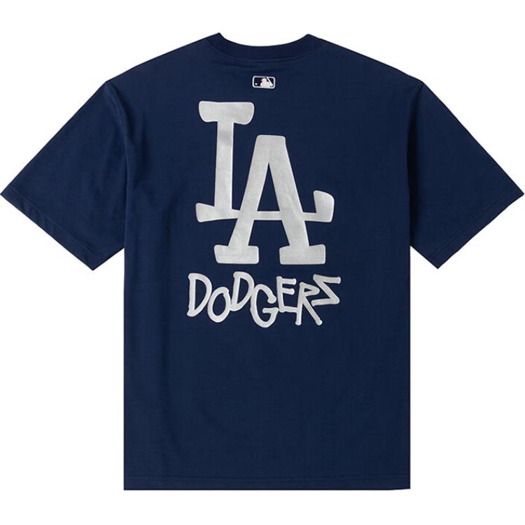 New MLB Los Angeles Dodgers T Shirts Unisex Navy Blue 3ATSB1843-07NYS