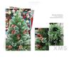 Green Christmas tree with pine cones, rowan berries and snow-covered tips StarryLights 180 cm x 82 cm