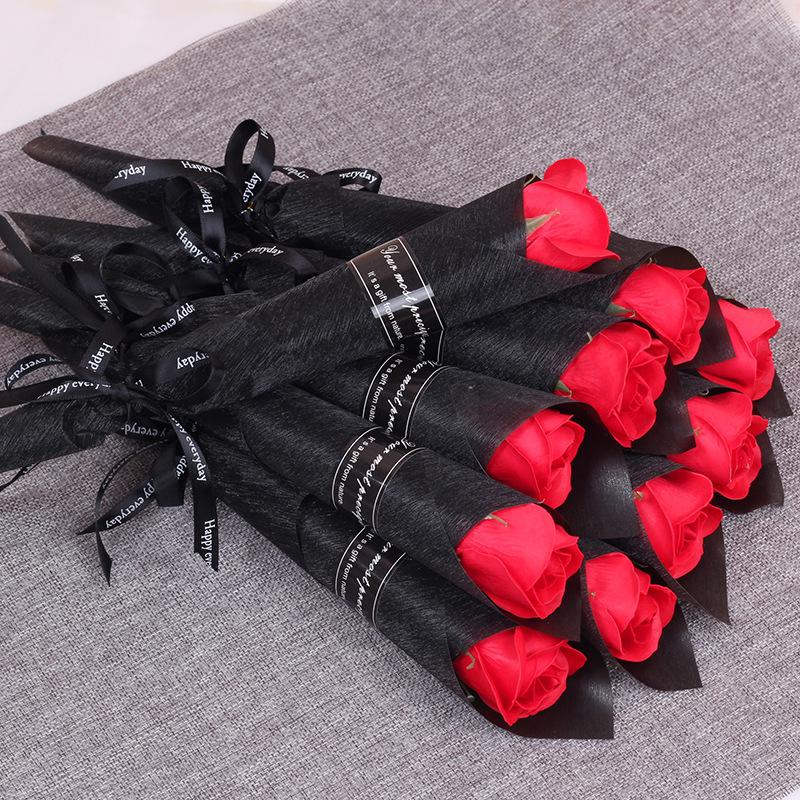 Jikonai Soap Bouquet Bright Single Rose Company Event Shopping Mall Opening Street Sweeping Ceremony