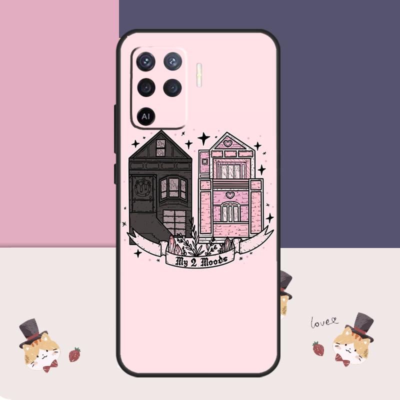 

Girly Pastel Witch Goth Pattern Case For Oppo A38 A58 A78 A98 A54 A74 A94 A18 A57 A17 A77 A80 A60 A40 A96 A76 A16 A15 A5 Pro OPPO A91
