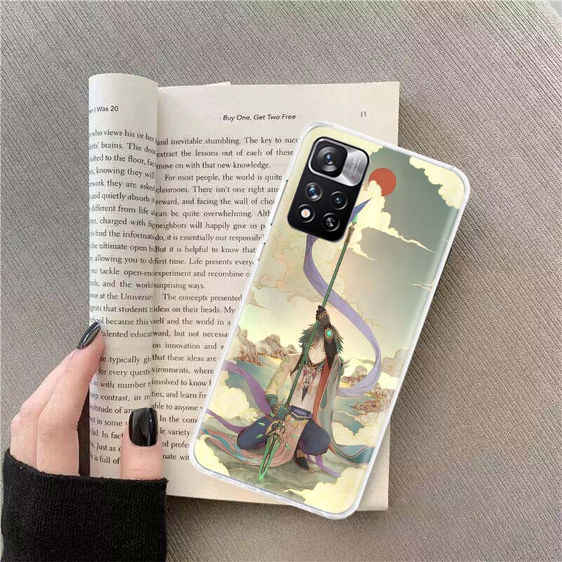 Xiao Genshin Impact Phone Case For Xiaomi Poco X4 F4 GT X3 NFC X5 X6 X7 Pro 5G M5 M5S M3 F5 Mi F6 F3 F2 F1 Cover Coque Fundas TP