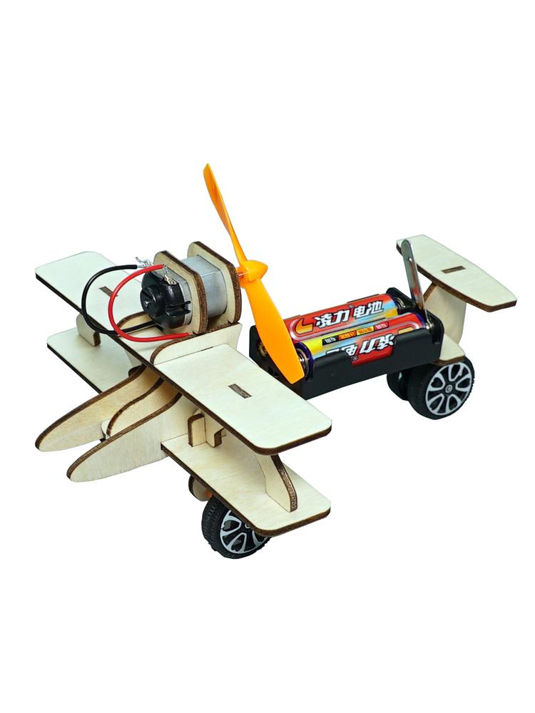 Physics STEM Technology Gadget Kids Science Toys Electric Glider Educational Toys for Children DIY Wooden Puzzle