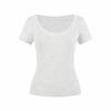 Pure Desire U-Neck Shoulder Short Sleeve T-Shirt Sexy Slim Versatile Design Spring Summer Solid Color Spice Girl Short Top