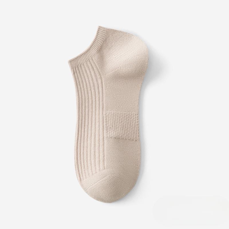 Women's Summer Thin Solid Color Versatile Anti Pilling and Anti Odor Boat Socks