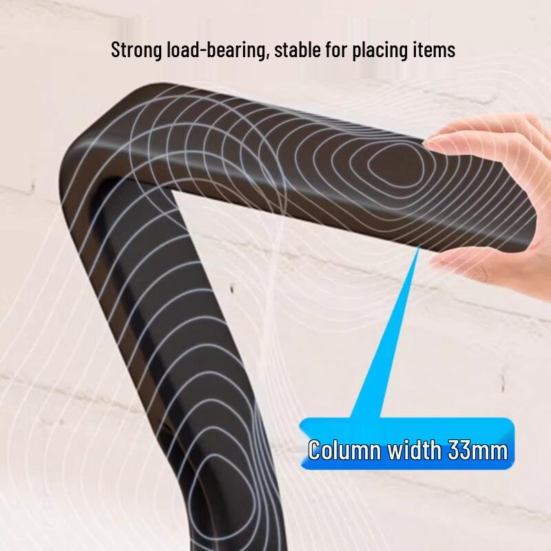 Yingbai Modern Black 2-Tier Kitchen Storage Rack