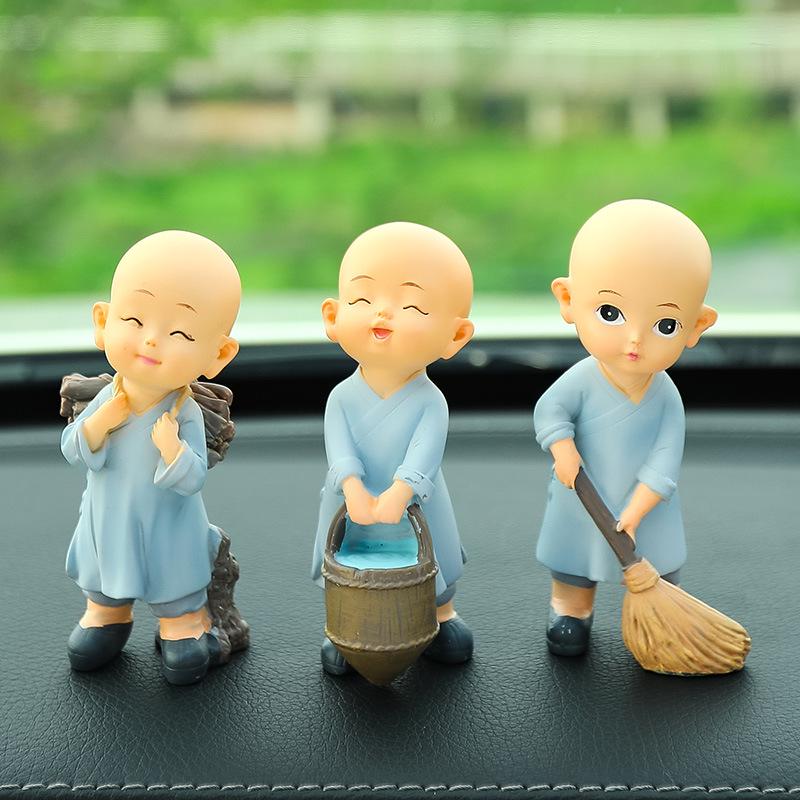 Creative Cute Little Monk Car Ornament - New Model Male Car Interior Accessory