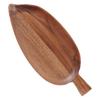 OLOEY Wooden Leaf-Shaped Afternoon Tea Tray