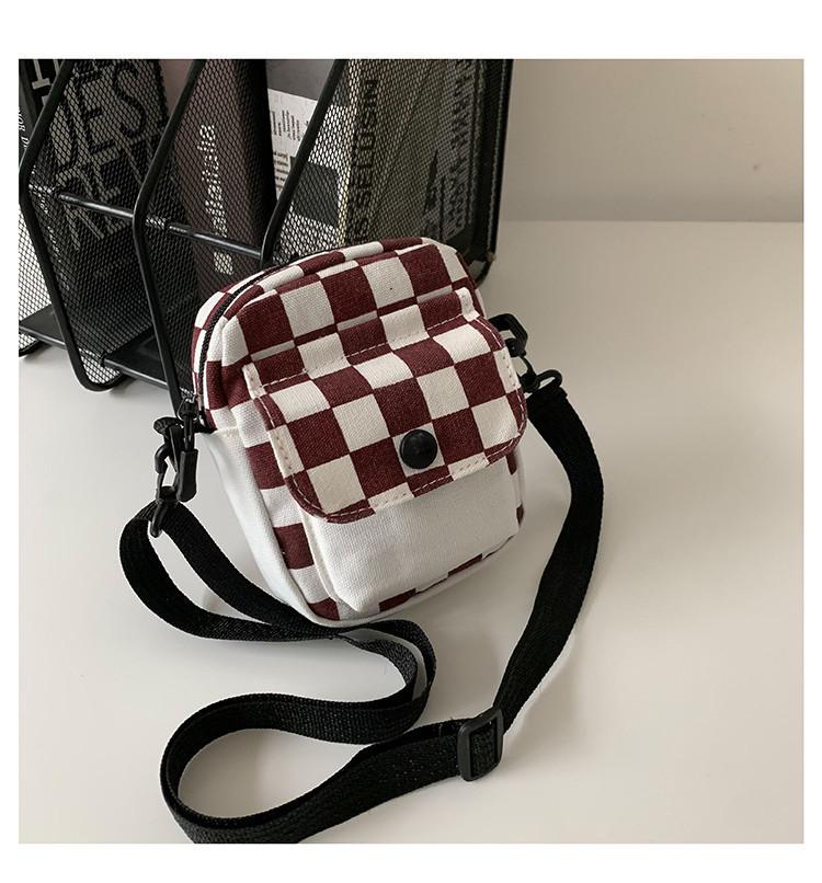 Urban Chic Quilted Small Crossbody Bag For Women Soft Polyester Canvas