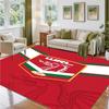 Wales Rugby Design Crystal Velvet Rug Soft Decorative Mat for Bedroom Entrance
