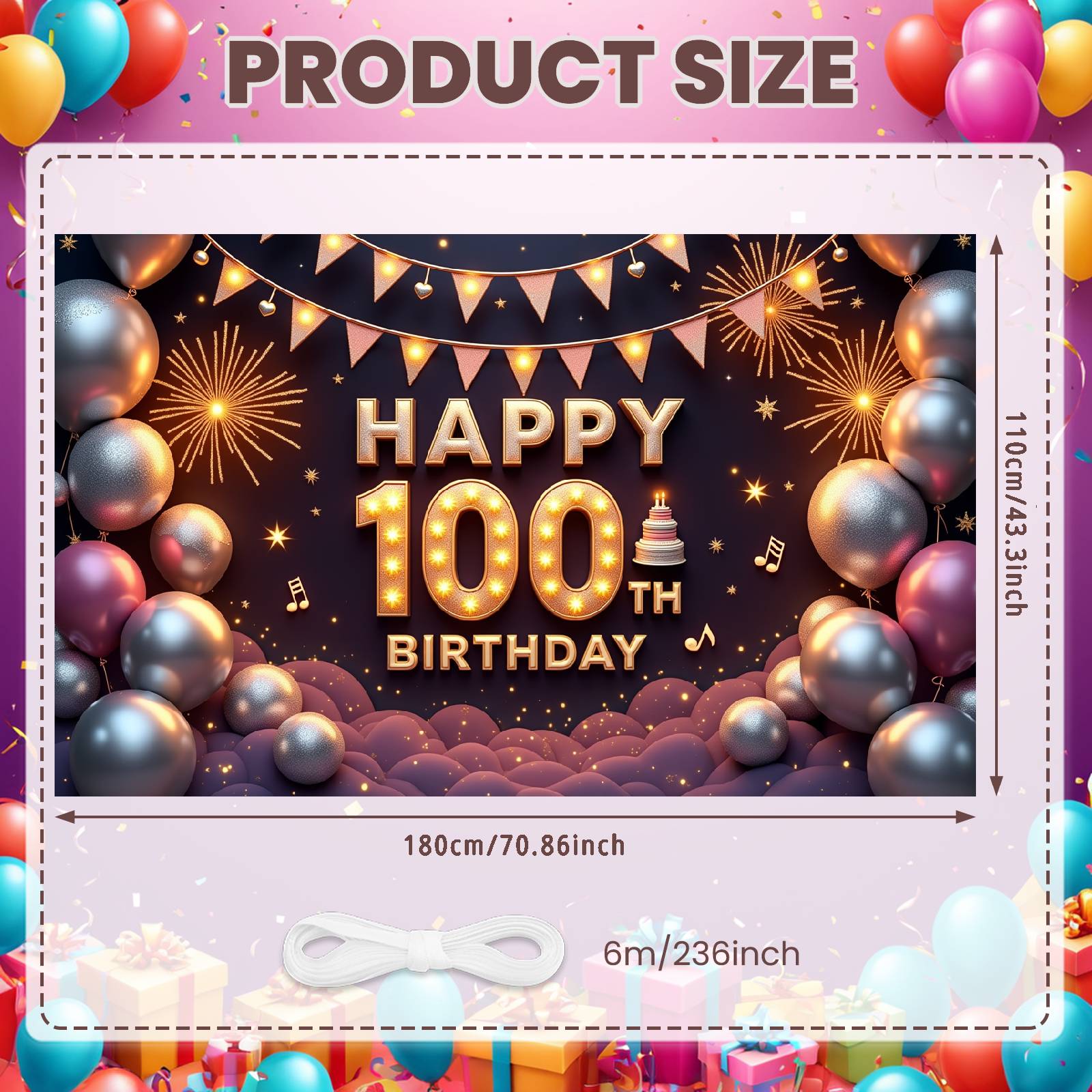 Celebration Background Glittering Design Luxury Birthday Banner Birthday Celebration Banner Luxury Birthday Event Display