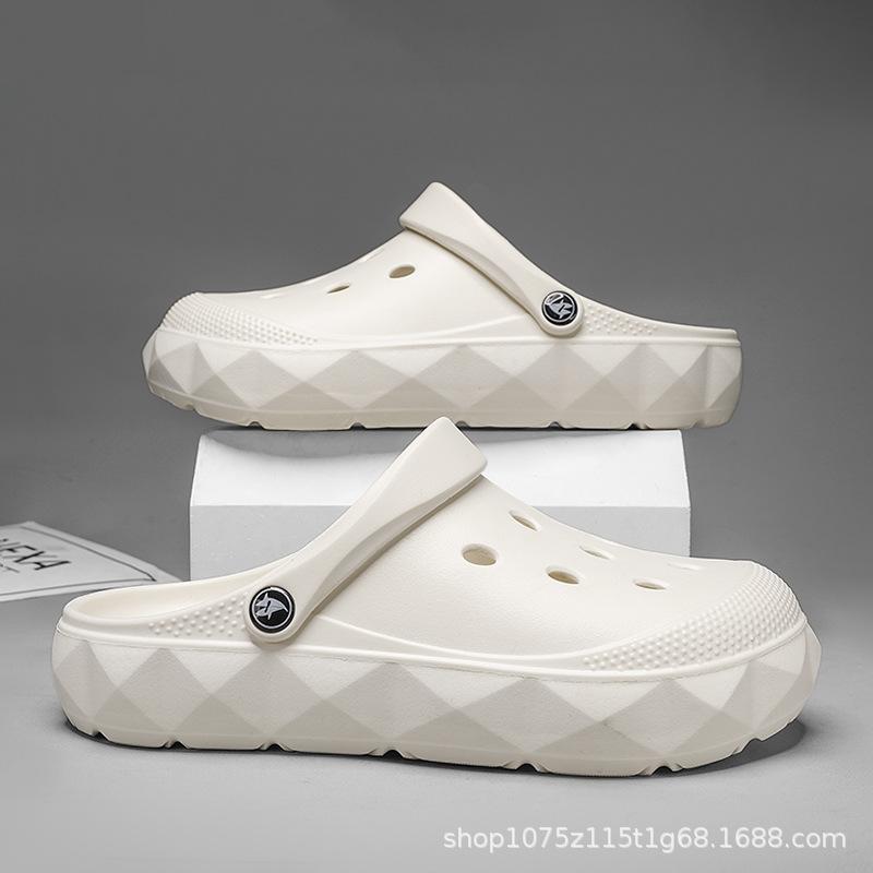Summer New Men's Hole Shoes Platform Non-slip Wear-resistant Fashion Versatile Leisure Outdoor Beach Bag Head Drag