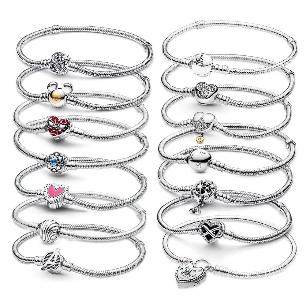 

Новинка 2023 года, модный браслет, цепочка из змеиной кости, Fit Moment Charm, модные украшения своими руками для женщин, браслет, подарки на день рождения, Makinig Love