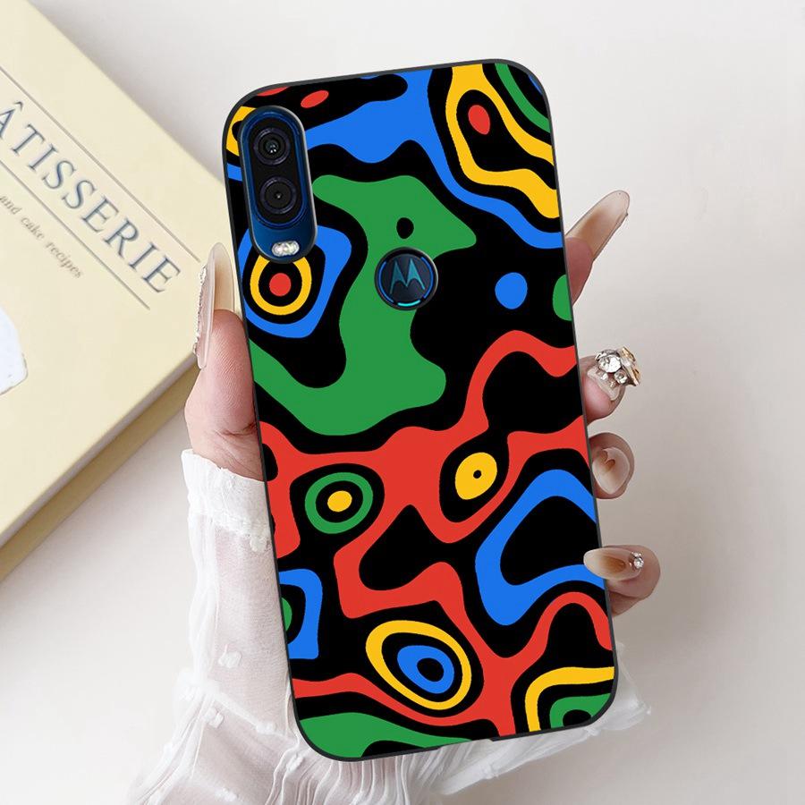 

For Motorola One Vision Case for Moto XT1970-1 New style Silicone Soft Coque Cover For Motorola OneVison One Macro Fundas Moto One Vision