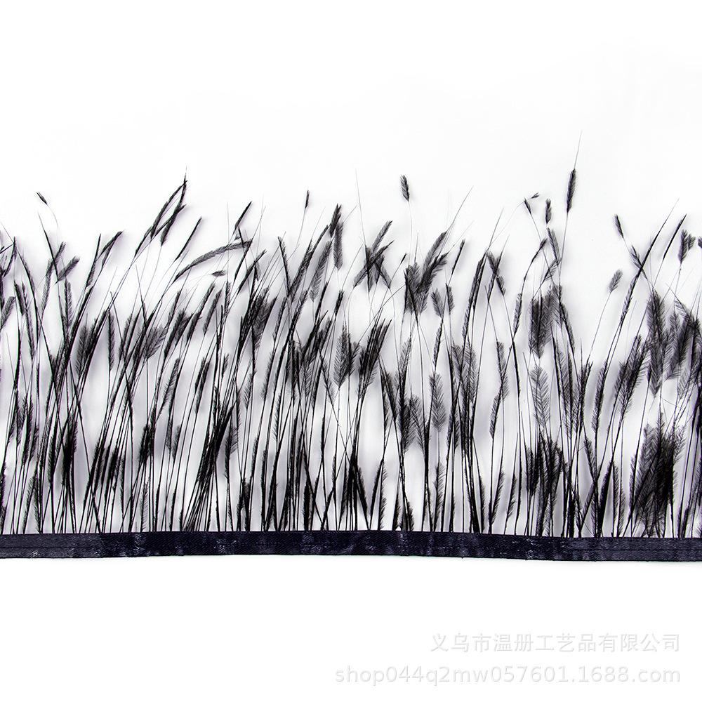 Feather 10-15Cm Burning Silk Ostrich Hair Cloth Edge Clothing Accessories Ostrich Multi-Color Cloth Edge Diy Material