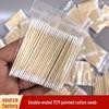 7cm Double-Headed Pointed Cotton Swabs for Eyebrow Tattoo, Lip Bleaching, Cosmetic Use, and More