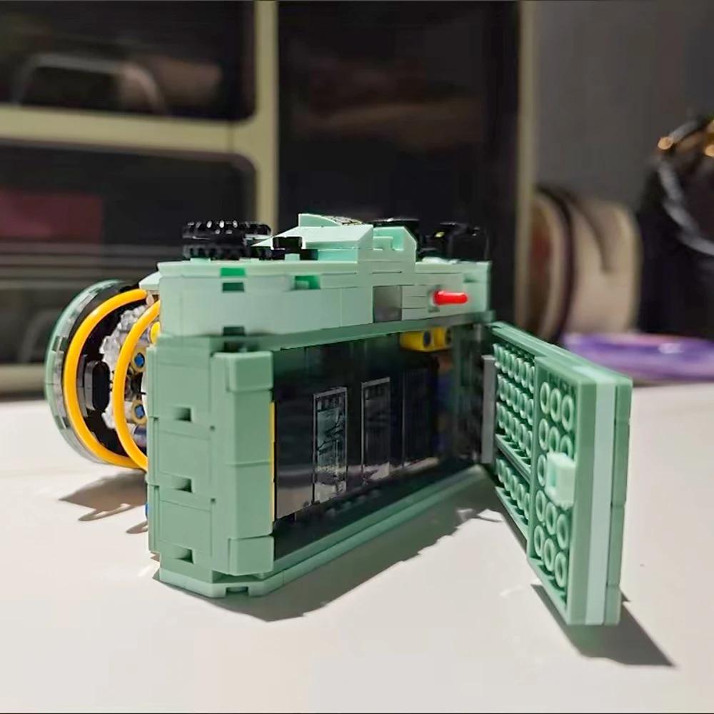 Sammelbares LED Kamera Bauset - Realistisches DSLR Modell, MINT Spielzeug & Bürodeko für Fotografie-Liebhaber