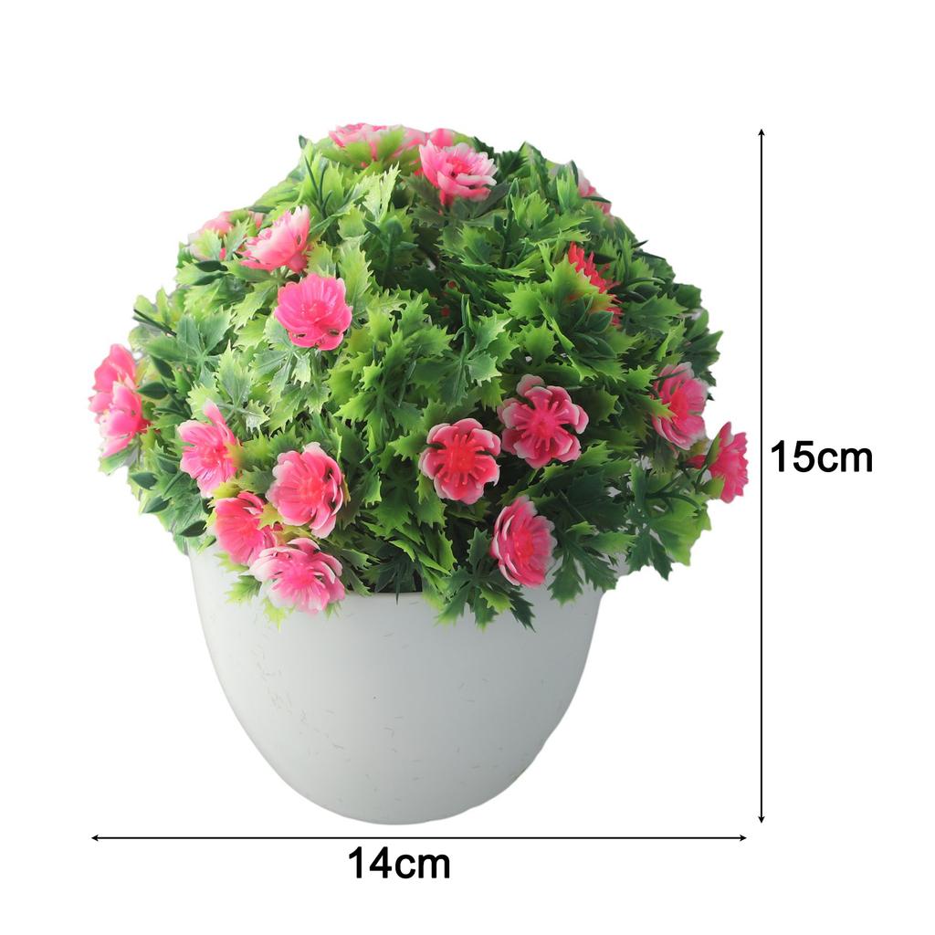 Outdoor Pot Plant Indoor Decor Garden Lifelike Table Plastic Pot Plant
