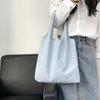 Retro Polka Dot Canvas Tote Bag - Versatile, Large Capacity Shoulder Bag for Women and College Students