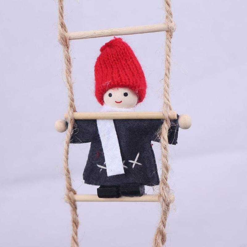

2PCS Christmas Elf Climbing Rope Decorations Festival Staircase Hanging Ornaments Durable Polyester Holiday Decoration China Mainland