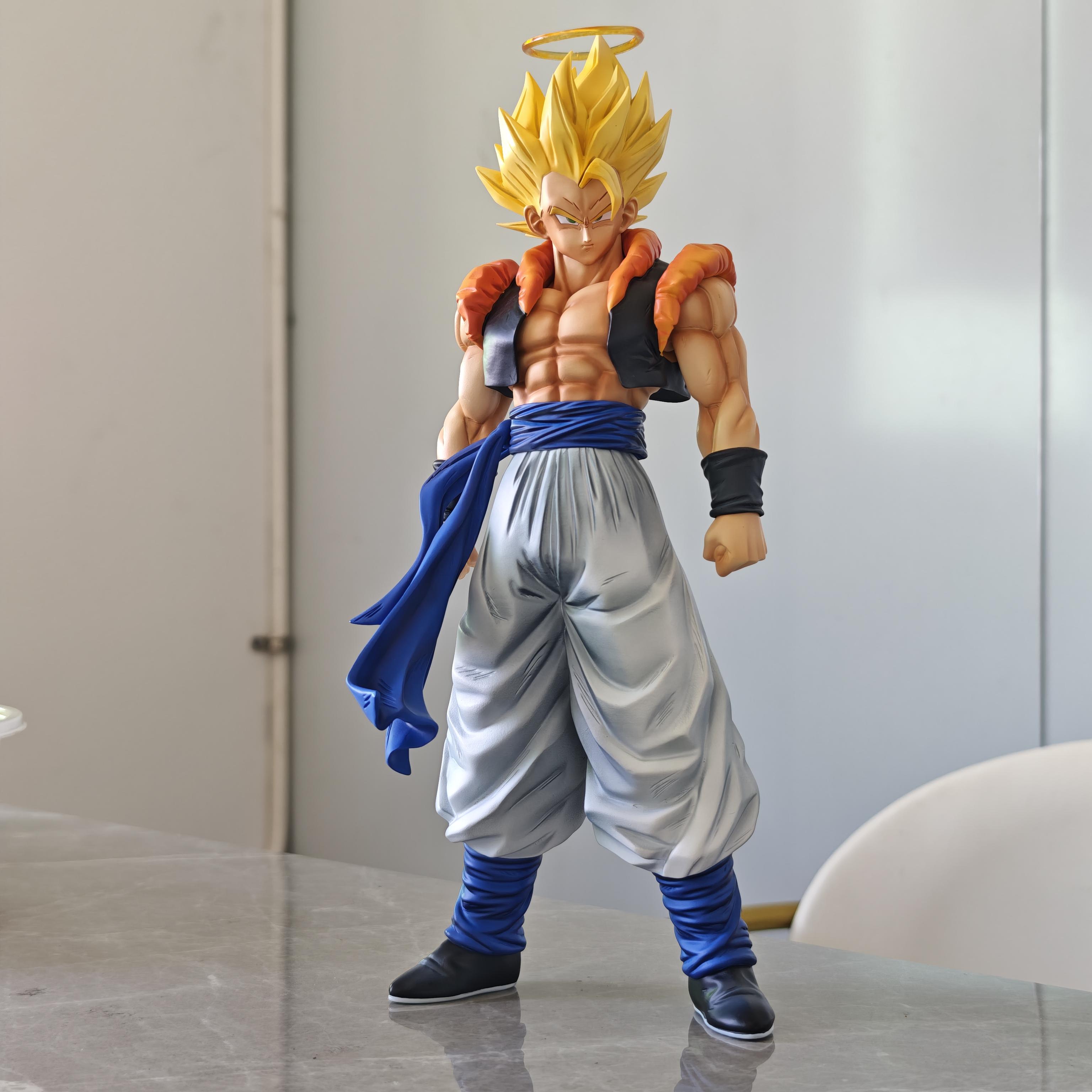 

ZB Studio Infinite Shanhe Gogeta SSj3 Dragon BallZ raise hand 12.2Inch/31cm Can be move Resonance POLYVINYL CHLORIDE Battle Figure Playthings Presents No box
