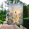 He Is Risen Garden Ag Christian Verse Easter Outdoor Banner Religious Gift PPZ