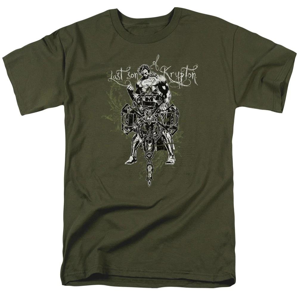 DC Comics - Superman - Last Son Gothic - Unisex Children s T-shirt - Green 100