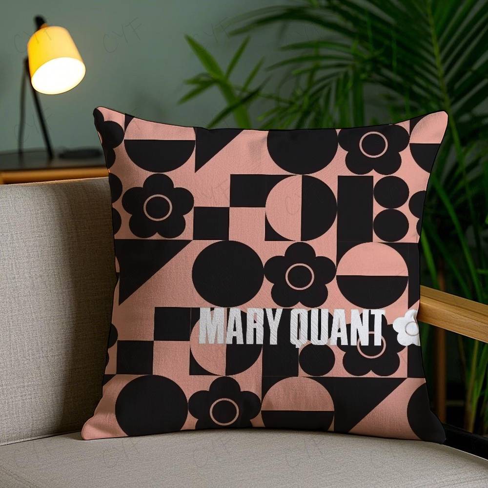 Fashion M-Mary-Q-Quant Pillow Case Safe Custom Photo Pillow, Anti-fade Brushed Fleece Cushion, Maternal & Infant Safe.