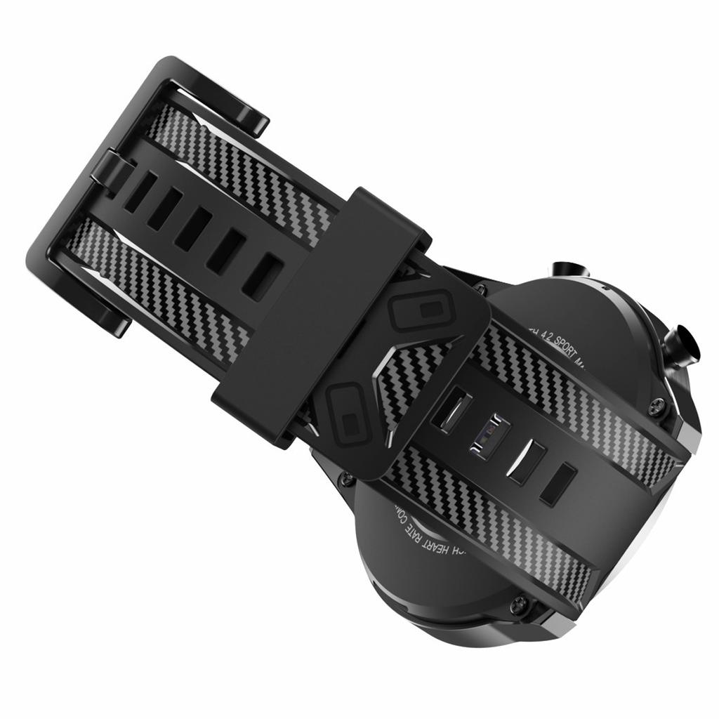 Silikon Uhrenarmbänder mit Carbonfaser-Textur 22mm Ersatz Verstellbare Armbänder für Suunto 9 Peak/Samsung Galaxy Watch3 45mm/Watch 46mm R800