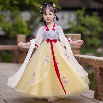 Fata Hanfu costum vechi copii stil chinezesc rochie fetita Tang rochie fusta printesa costum national copii